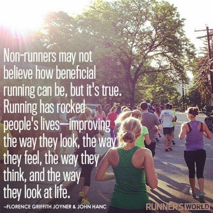 What running gives you.